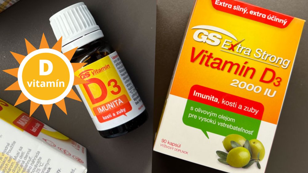 GS Vitamín D3 kvapky kapsuly recenzie