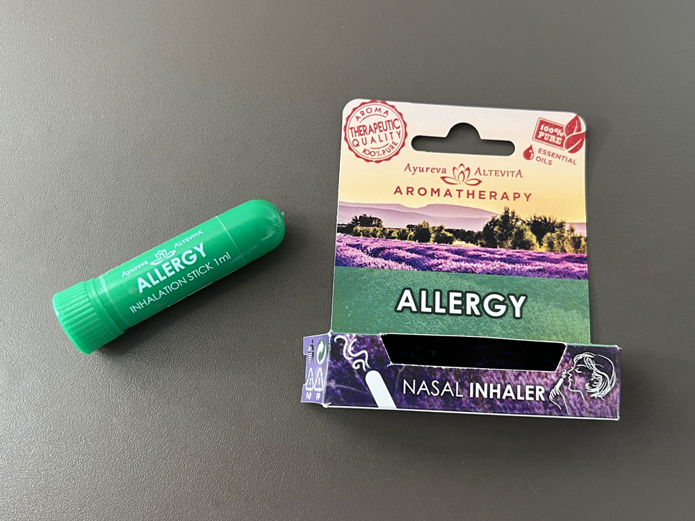Nosný inhalátor na alergiu